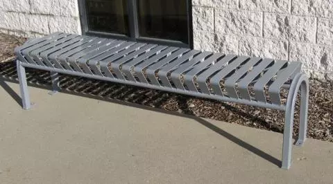 Backless deals metal bench