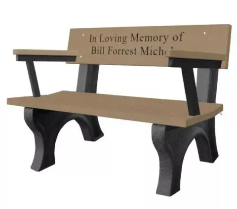 Memorial benches clearance near me