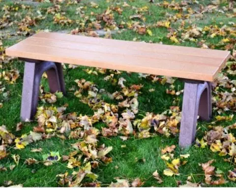 Plastic shop wood bench
