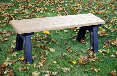 Plastic best sale yard bench