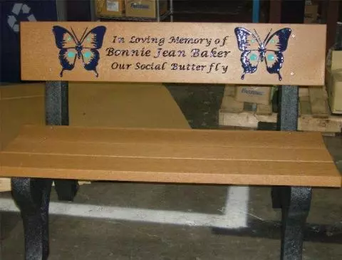 Butterfly park bench deals