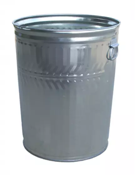 Galvanized Trash Can, 32 gallon Trash Can, 32 gallon Galvanized Trash Can, Galvanized Trash Can with Lid, Vintage Galvanized Trash Can