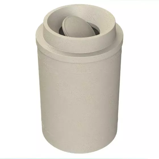 55 gallon Plastic trash Receptacle with Funnel Bug Barrier Lid & Liner 55 gallon trash can