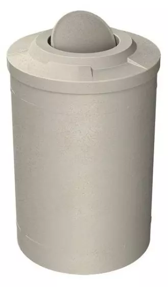 20 GALLON TRASH RECEPTACLE WITH BARRIER LID LIGHT GRANITE 