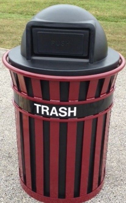 Dome Top Trash Receptacles