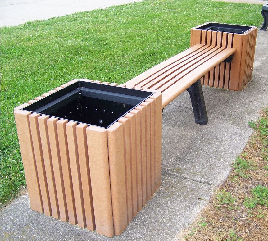 Bench with Planters Bench with Planters