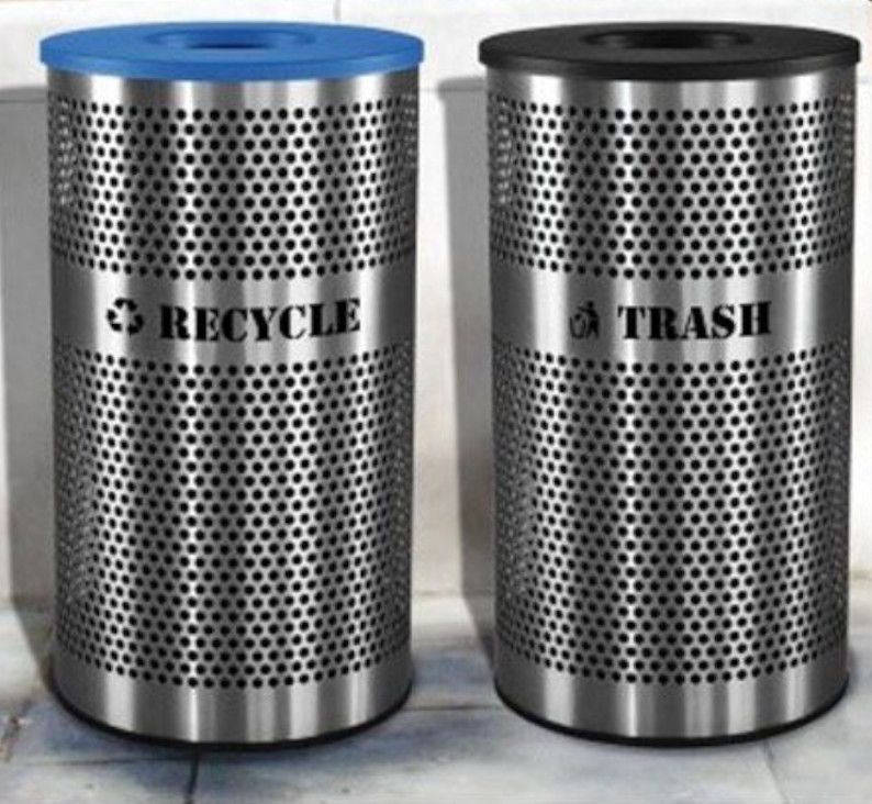 Stainless Steel Recycling Receptacles Stainless Steel Recycling Receptacles