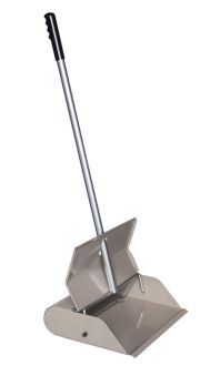 12" Wide, Large Capacity, Steel,  Self Closing Dustpan, Carton of 6