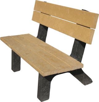 Rock Island 4 Foot Surface Mount Bench