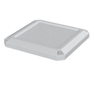52 Gallon Square Flat Dust Cover Trash Receptacle Lid