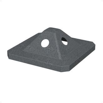 52 Gallon Square 4-Way Pyramid Trash Receptacle Lid