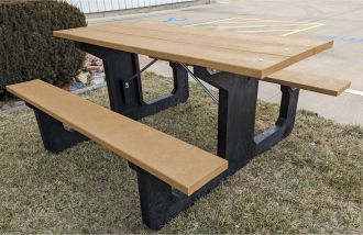 6 Foot Walk Thru Picnic Table