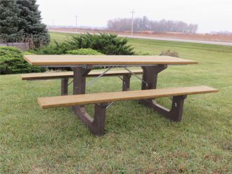 8 Foot Walk Thru Picnic Table