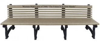 Willow Park Memorial Bench 8 Foot