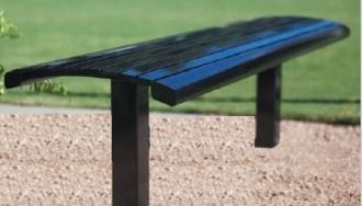 6 Foot Richmond Steel Backless Bench