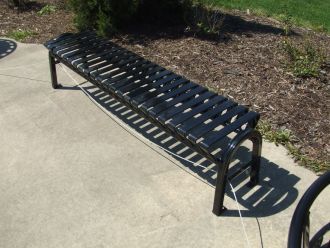 4 Foot Backless Bus Stop Bench