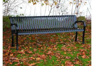 4 foot park bench Lexington Thermoplastic Finish Bench