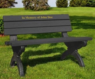 4 Foot Monarque Memorial Park Bench