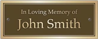 Bronze Memorial Plaques