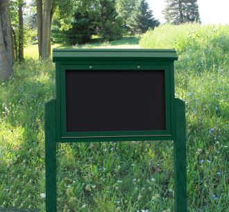 Message Center Medium Two Sided On Two 8 Foot Post