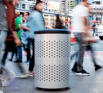Portland Recycle Receptacle Triple Stream