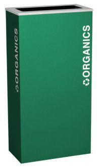 17-Gallon Modular Rectangular Recycle Bin, Organics