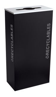 17 Gallon Modular Rectangular Recycle Bin, Recyclables