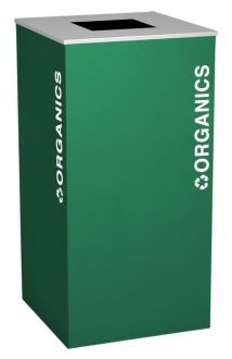 36-Gallon Modular Square Recycle Bin, Organics