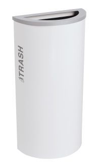8 Gallon Modular Half Round Recycle Bin, Trash