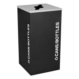 24 Gallon Modular Square Recycle Bin, Cans and Bottles