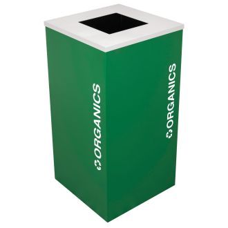 24-Gallon Modular Square Recycle Bin, Organics