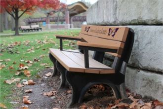 6 Foot Traditional Memorial Park Bench with Arm Rest