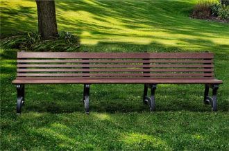8 Foot Willow Recycled Plastic Park Bench