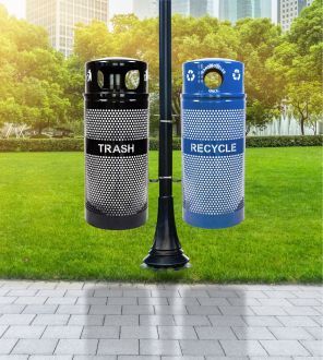 34-Gallon Trash and Recycling Receptacle