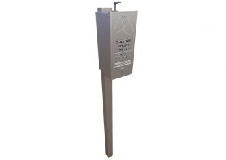 Post Mounted Hand Sanitizer