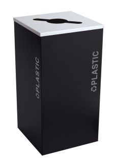 24-Gallon Modular Square Recycle Bin, Plastic