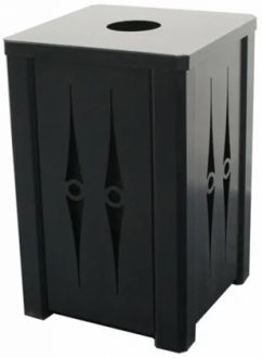 32 Gallon  Square Steel Recycle Bin