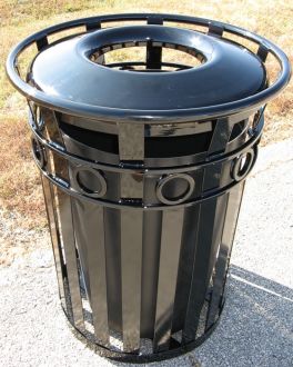36-Gallon Ornamental Trash Receptacle