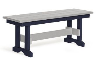 42 inch recycled plastic backless bench