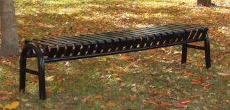 5 Foot Backless Bus Stop Bench, Heavy Duty