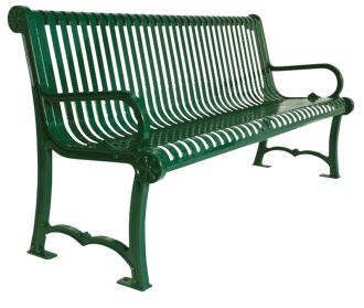 6 Foot Charleston Slat Back Park Bench