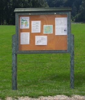 Message Center Large One Sided with two Post
