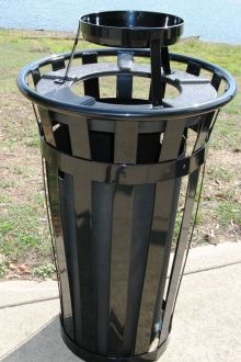 24-Gallon Main Street Ash and Trash Receptacle