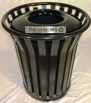 45-Gallon Recycle Bin with Top Options