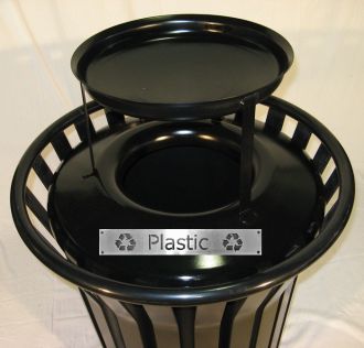45-Gallon Steel Ash and Trash Receptacle