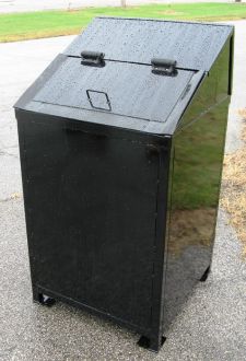 Critter Resistant 50 gallon Trash Receptacle