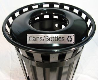 36-Gallon Single Bin Recycling Receptacle