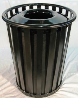 55-Gallon Flat Top Trash Receptacle