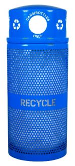34-Gallon Recycle Bin with 4 Openings