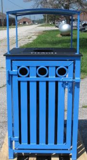 36-Gallon Square Recycling Receptacle